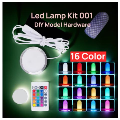 Lâmpada LED Redonda Ajustável – Compatível com Kits Bambu Lab para Projetos 3D