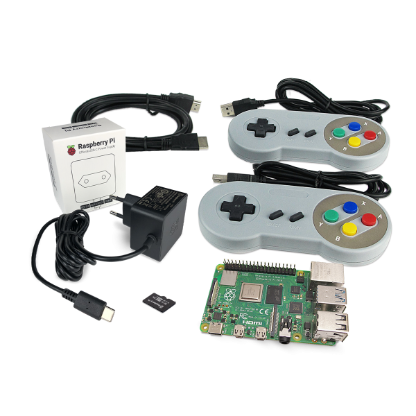 Kit Gamer para Raspberry Pi 4 (8GB) – Estação Retro de Jogos