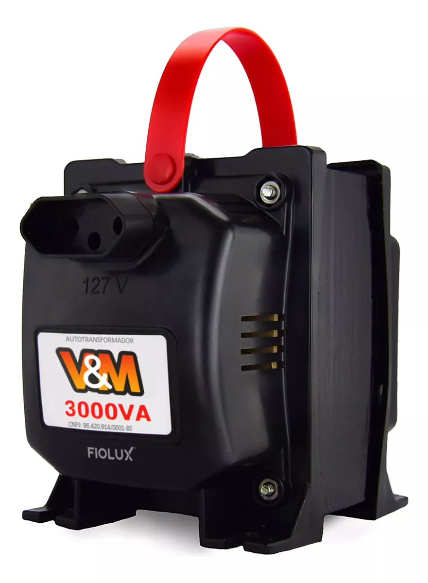 Auto Transformador 3000VA TRIPOLAR Bivolt 110/220V e 220/110V - V&M