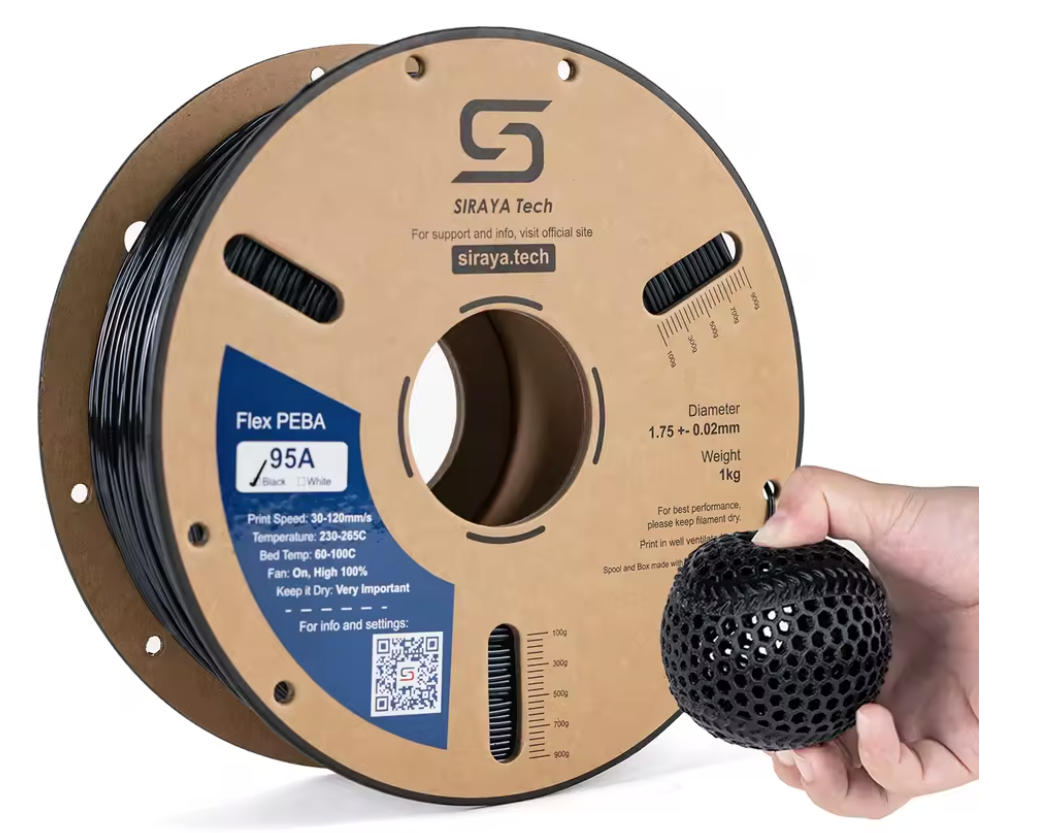 Filamento Siraya Tech Rebound PEBA 1.75mm 800g - "Super TPU"