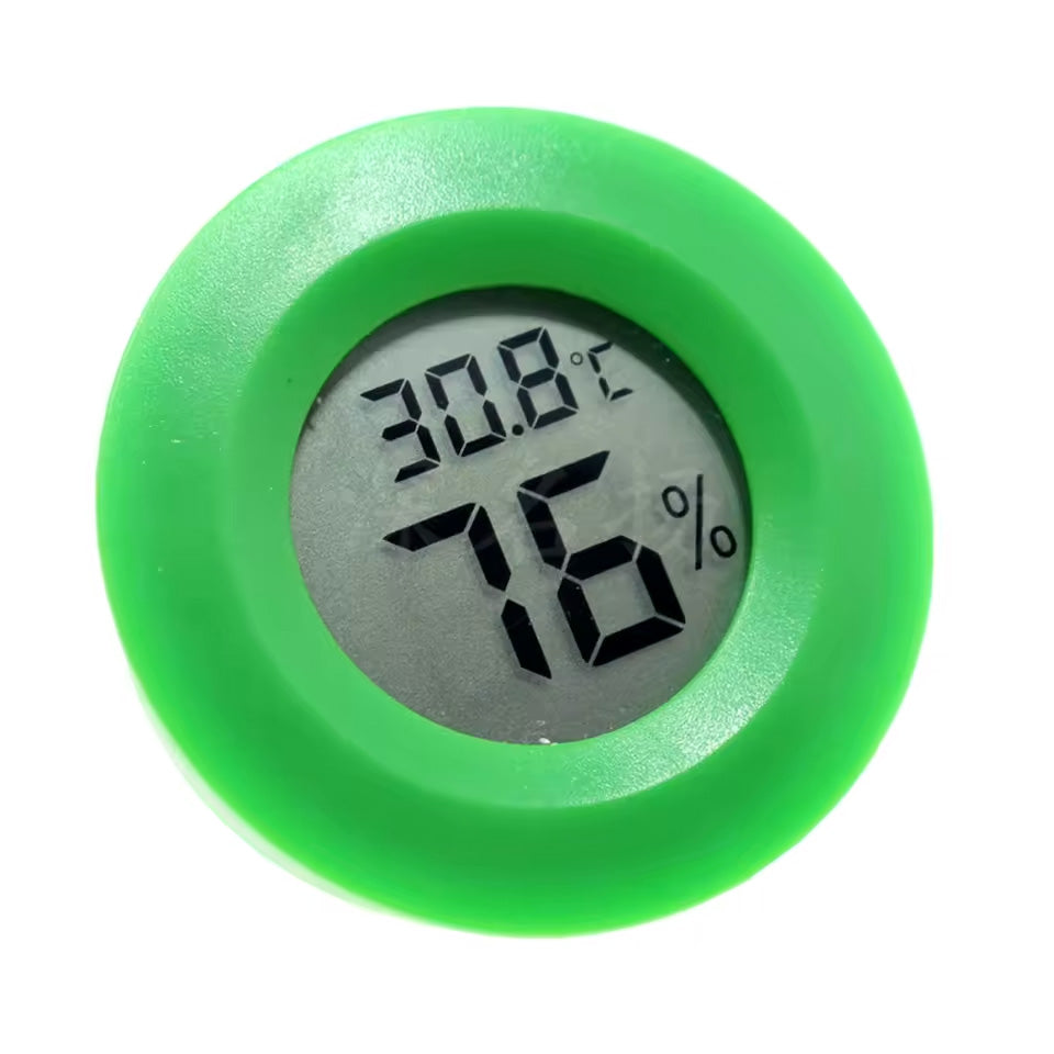 Termostato e higrômetro digital redondo para projetos DIY(para desumidificador de filamentos)