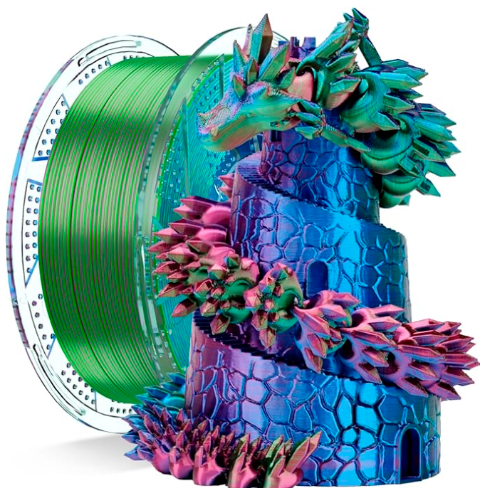 Filamento Conjure PLA Silk Tricolor - 1,75mm - 1Kg