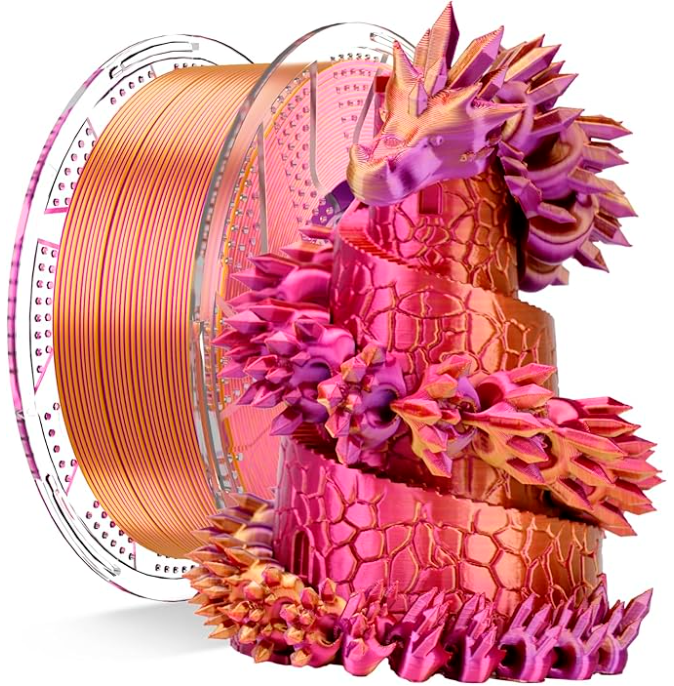 Filamento Conjure PLA Silk Tricolor - 1,75mm - 1Kg