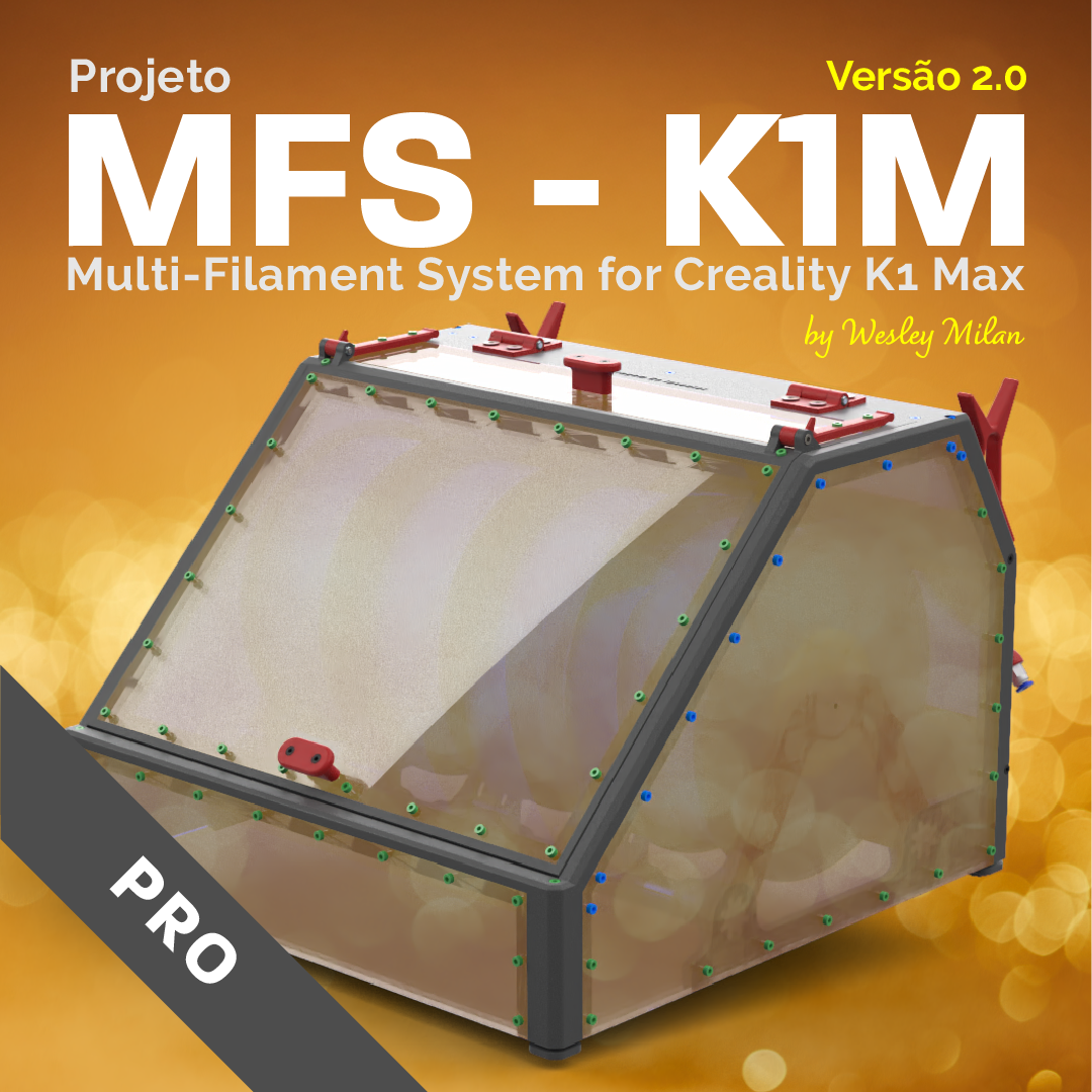 Projeto de Sistema Multi-Filamento para Creality K1 Max (MFS-K1M) - Ebook + Arquivos 3D