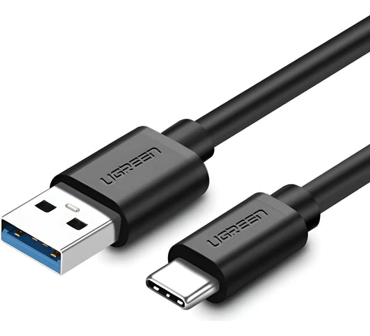 Cabo USB-C para Raspberry Pi 4 e 5 – Ugreen USB 3.0, 2m, 3A, Alta Velocidade