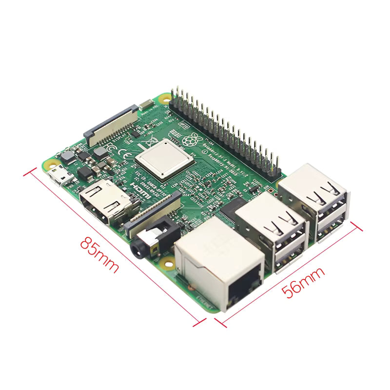 Raspberry Pi 3 Model B/B+ – Quad-Core 1.4GHz, Wi-Fi Dual Band, Bluetooth 4.2 e GPIO 40 pinos