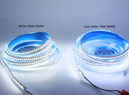 Fita LED 2835 240 LEDs/m com Controlador 12V – Alta Luminosidade para Ambientes Internos