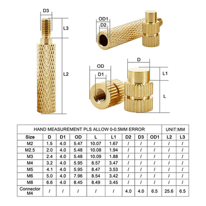 Kit de Insertos + Ferro de Solda para Impressão 3D | Ponteiras em Cobre, Heat-Set Profissional, Compatível com M2 a M8
