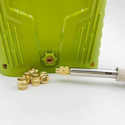 Kit de Insertos + Ferro de Solda para Impressão 3D | Ponteiras em Cobre, Heat-Set Profissional, Compatível com M2 a M8