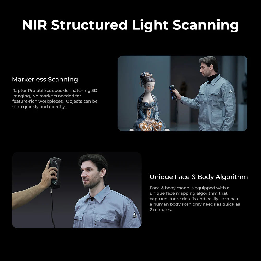 Scanner 3D Creality Raptor Pro – Precisão Profissional em Cada Detalhe