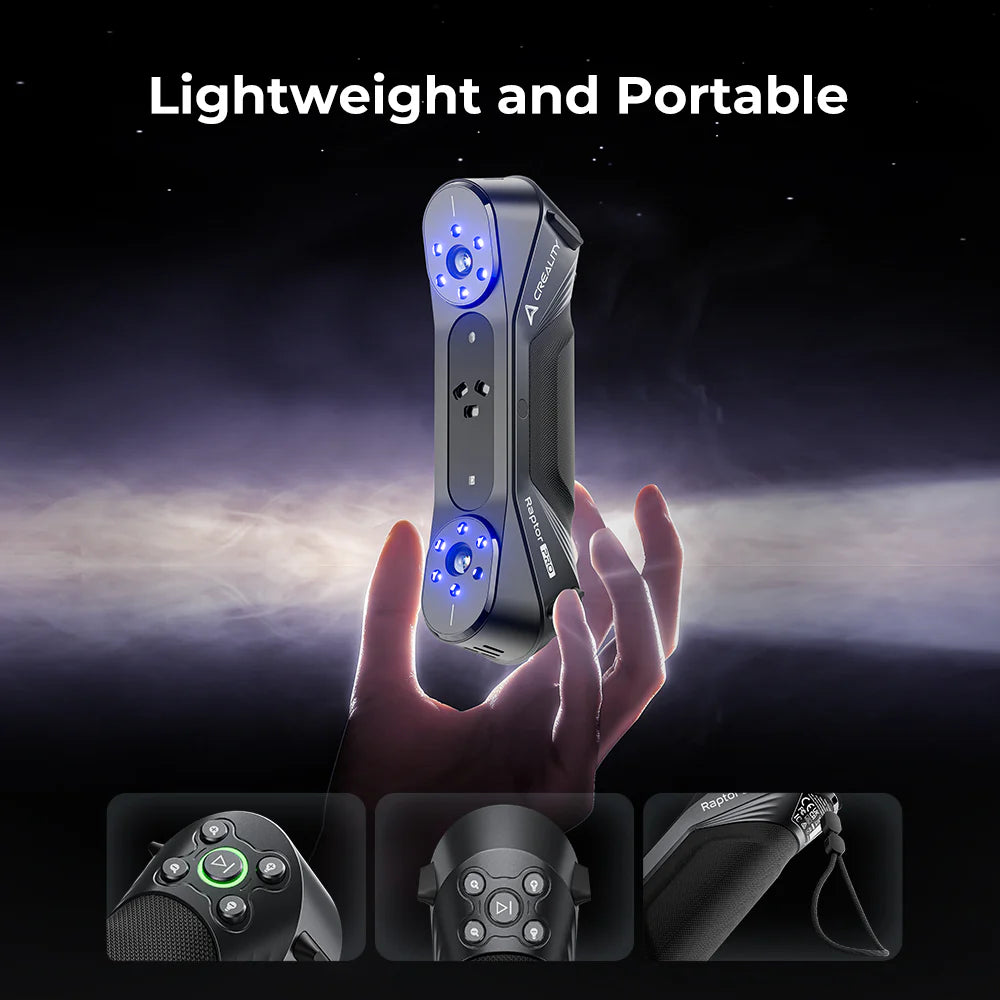 Scanner 3D Creality Raptor Pro – Precisão Profissional em Cada Detalhe