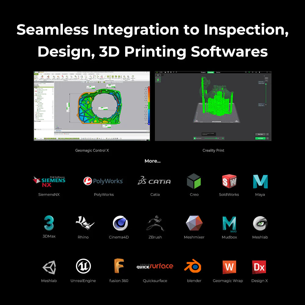 Scanner 3D Creality Raptor Pro – Precisão Profissional em Cada Detalhe