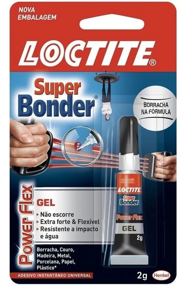 Cola Loctite Super Bonder Gel Flex Power – Ultra Resistente, Flexível e Ideal para Projetos Arcade