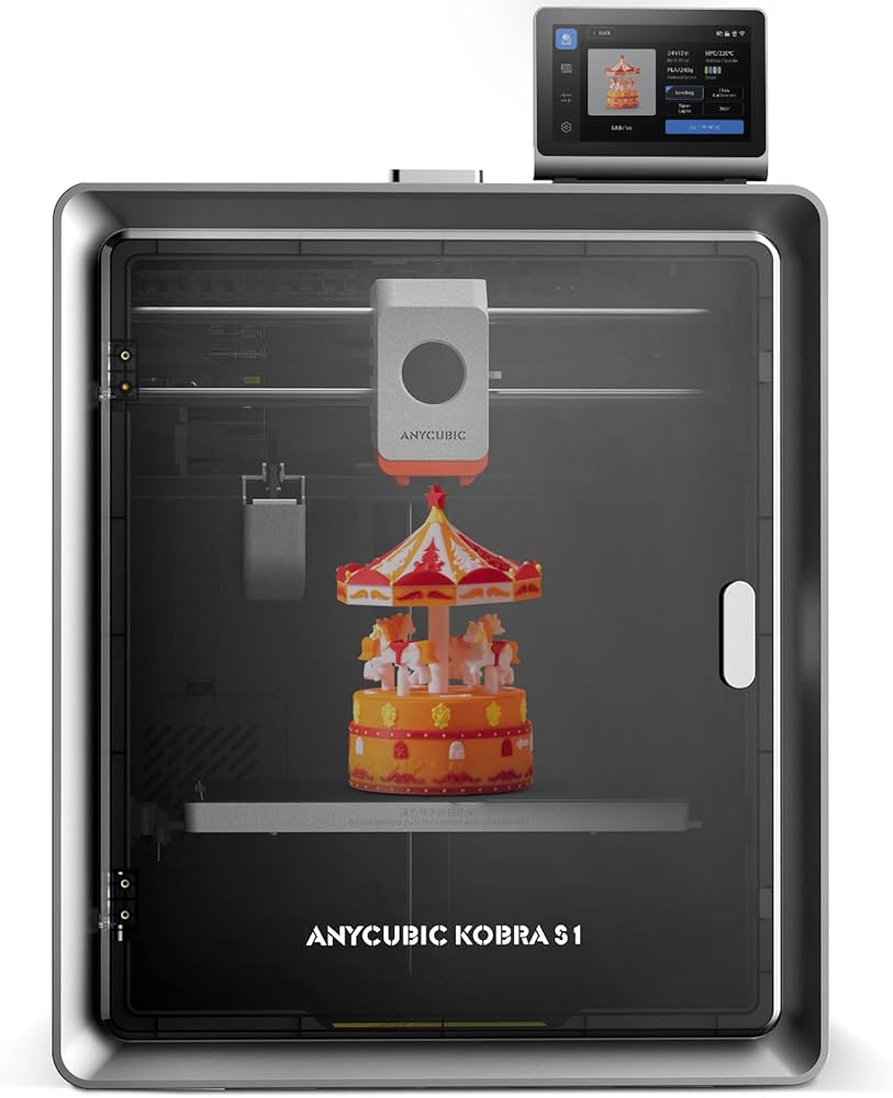 Impressora 3D Anycubic Kobra S1 Combo CoreXY 600mm/s Multicor ACE Impressora 3D Anycubic Kobra S1 Combo CoreXY 600mm/s Multicor ACE