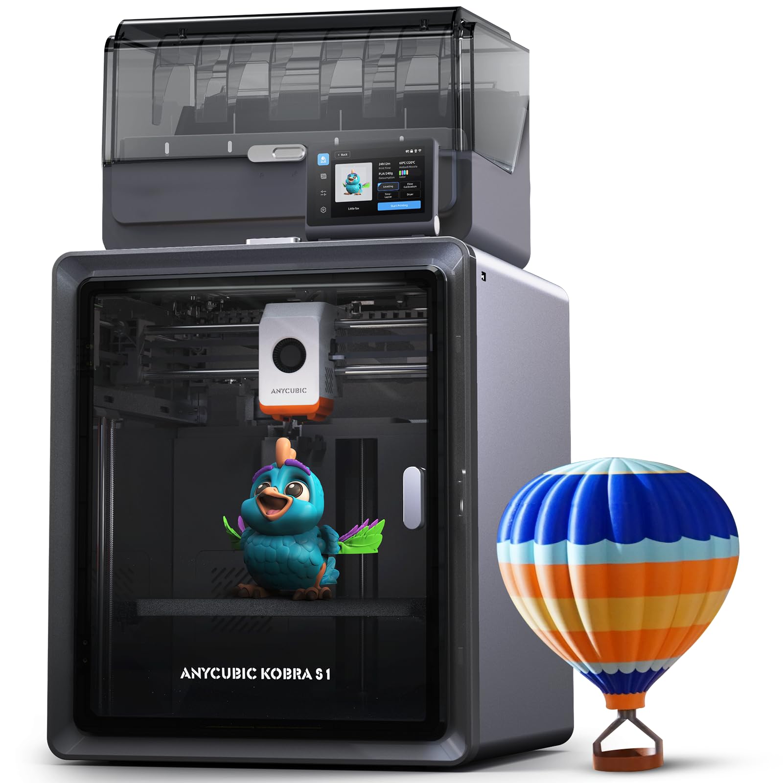 Impressora 3D Anycubic Kobra S1 Combo CoreXY 600mm/s Multicor ACE Impressora 3D Anycubic Kobra S1 Combo CoreXY 600mm/s Multicor ACE