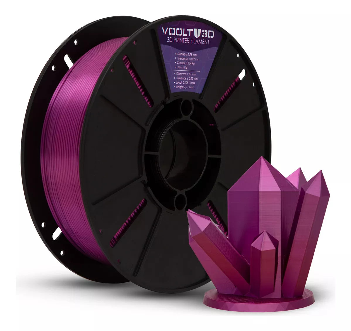 Filamento Voolt3D - PLA Silk 1kg - 1.75mm