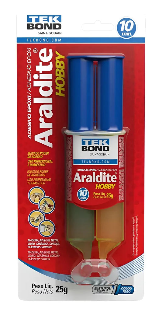 Cola Araldite Tekbond 25g – Epóxi Secagem 10 Min