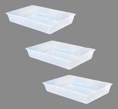 Kit com 3 Bandejas Plásticas 7 Litros Multiuso