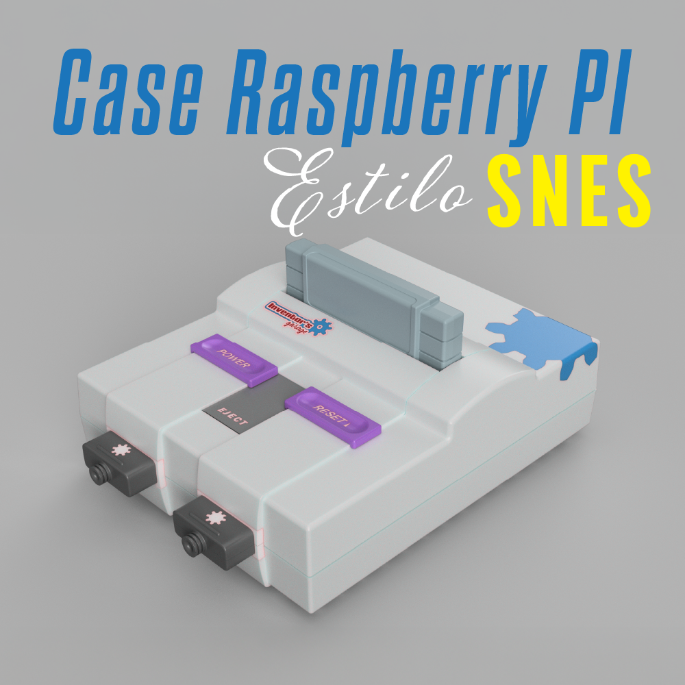 Projeto Case para Raspberry PI Estilo Super Nintendo (SNES)