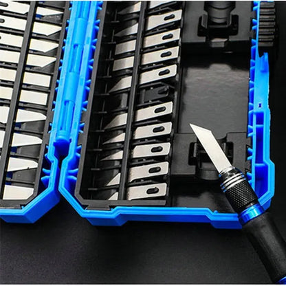 Estilete Caneta com 29 Peças – Kit Completo para Artesanato e Impressão 3D