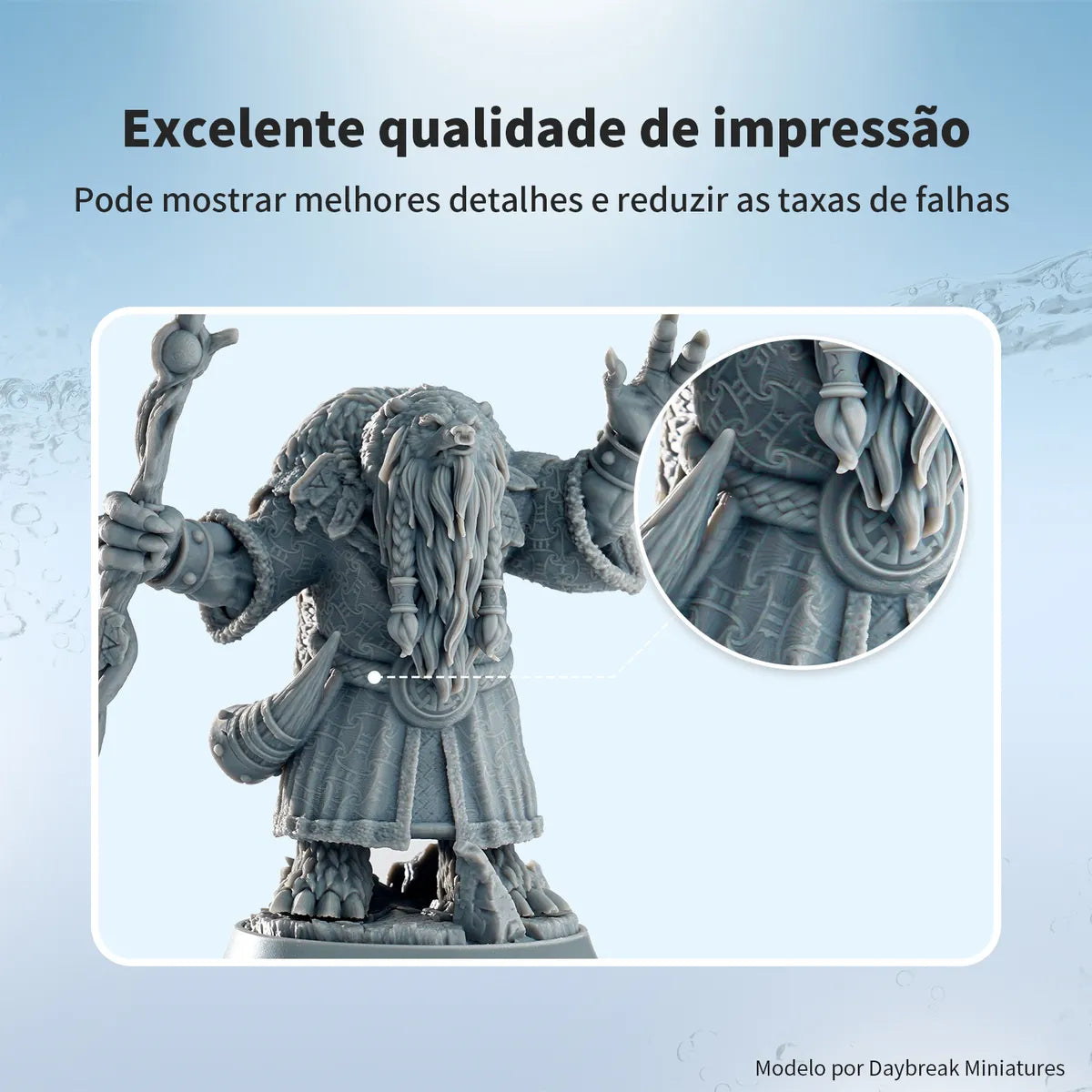 Resina 3D Conjure Lavável em Água (Water Washable) - 1Kg