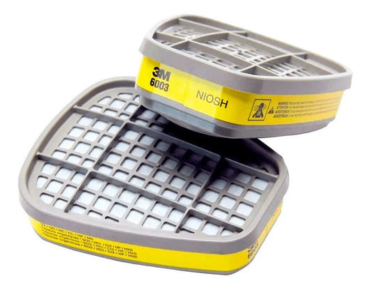 Filtro Cartucho Químico 3M 6003 VO/GA – Par para Respiradores Semifaciais e Faciais Inteiros