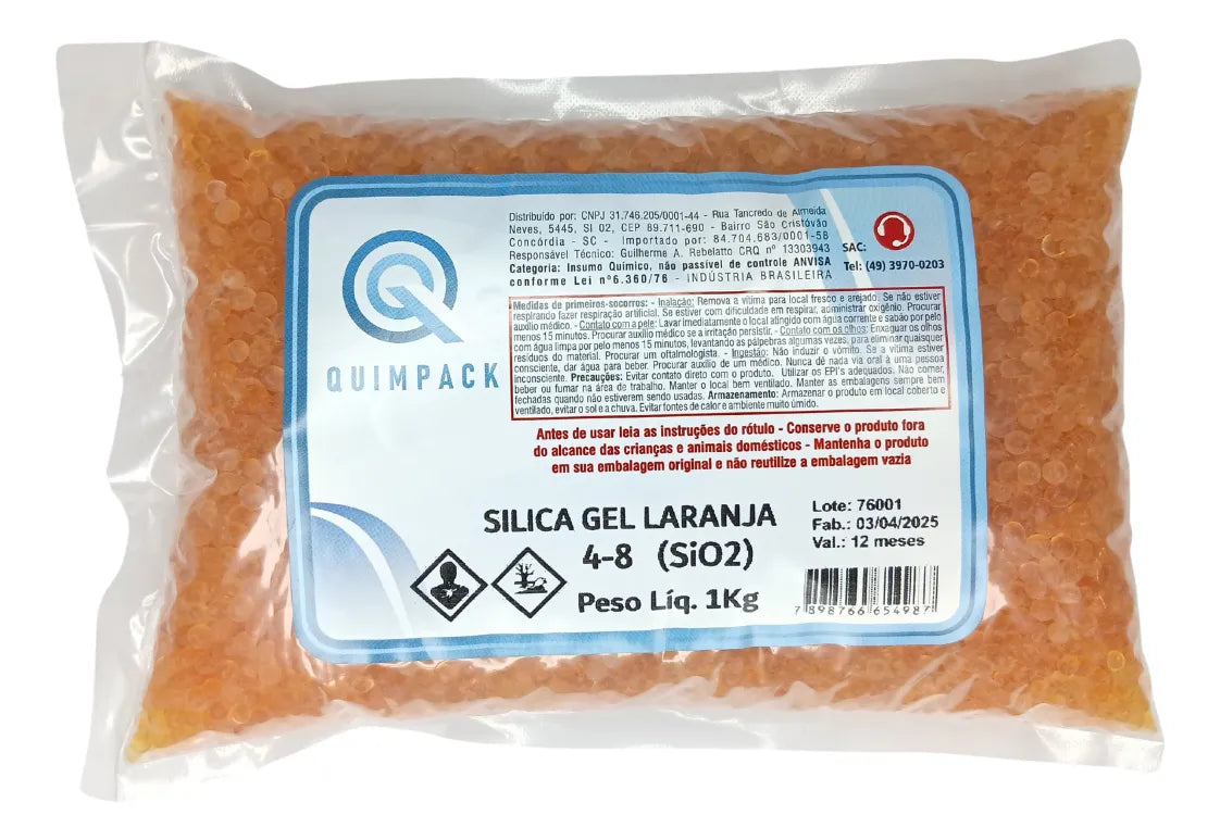 Sílica Gel Reutilizável – Absorvedor de Umidade para Filamentos, Eletrônicos e Objetos de Valor