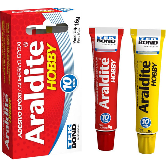 Araldite Epóxi Hobby 16g Tekbond – Cola Forte Para Consertos e Artesanato