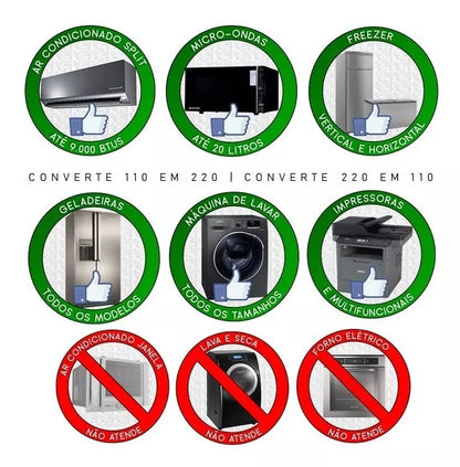 Auto Transformador 3000VA TRIPOLAR Bivolt 110/220V e 220/110V - V&M