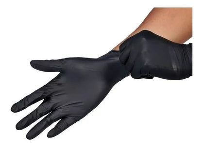 Luva Nitrílica Preta Sem Pó Descarpack – Caixa com 100 Unidades