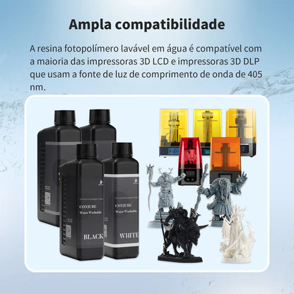 Resina 3D Conjure Lavável em Água (Water Washable) - 1Kg