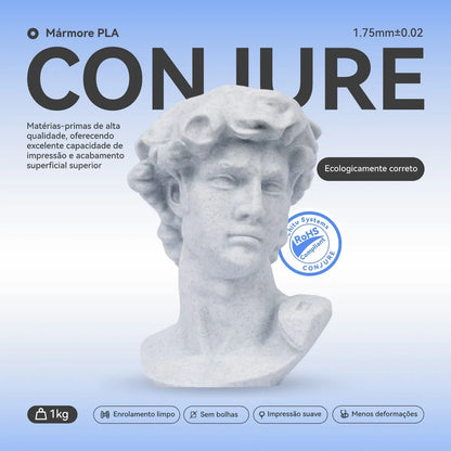 Filamento Conjure PLA Mármore (Marble) - 1,75mm - 1Kg