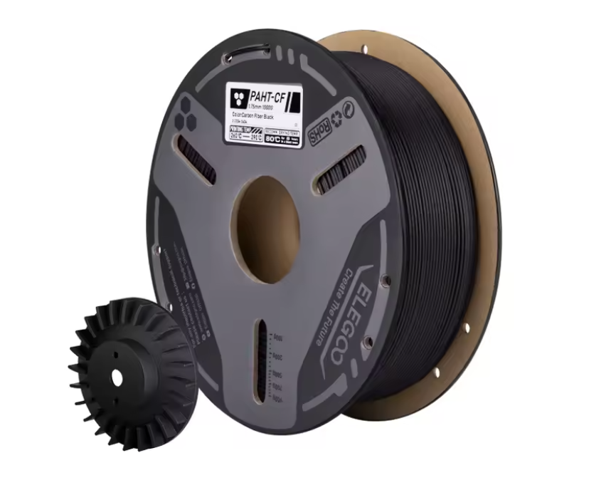 Filamento Nylon Poliamida com Fibra de Carbono ELEGOO PAHT-CF 1.75mm 1Kg - Alta Resistência Mecânica e Térmica