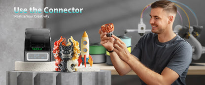 Conector de Filamentos SUNLU | Emende, Reaproveite e Crie Impressões 3D Multicoloridas!