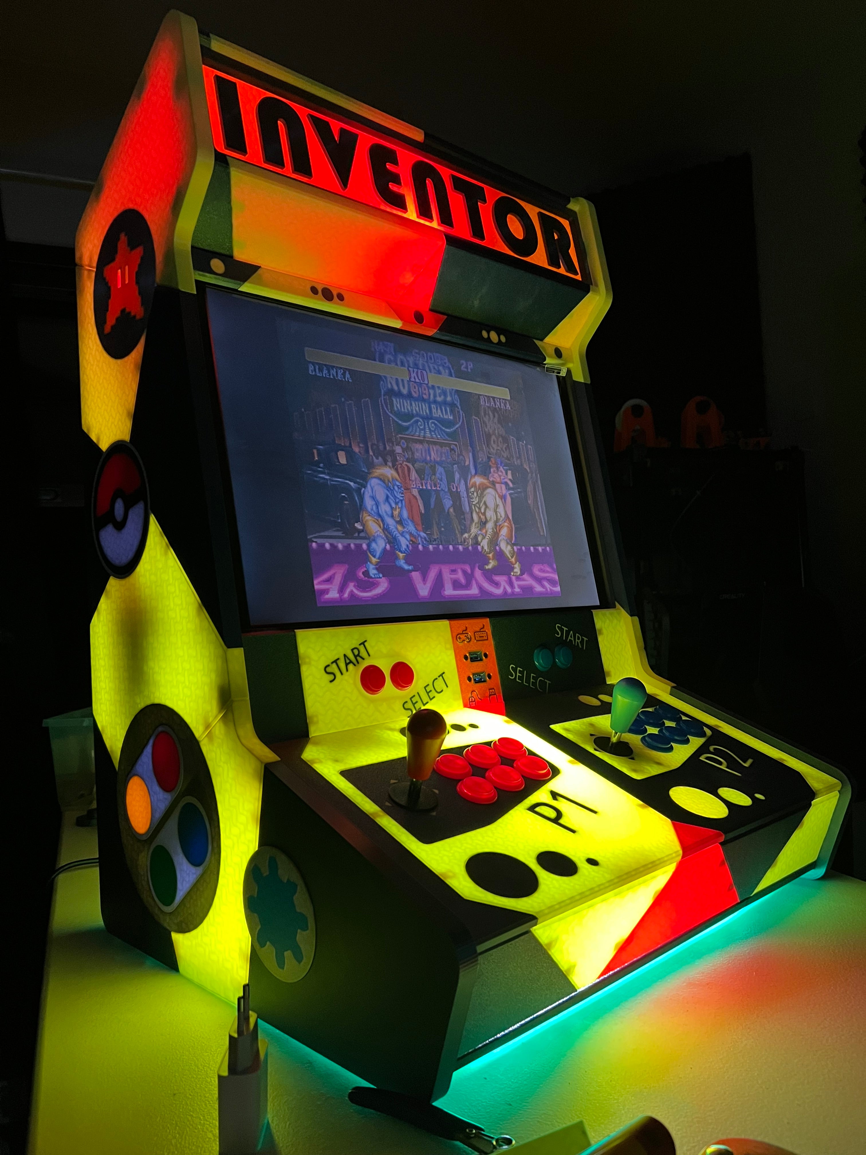 Componentes customizados do projeto Arcade – Garagem Do Inventor