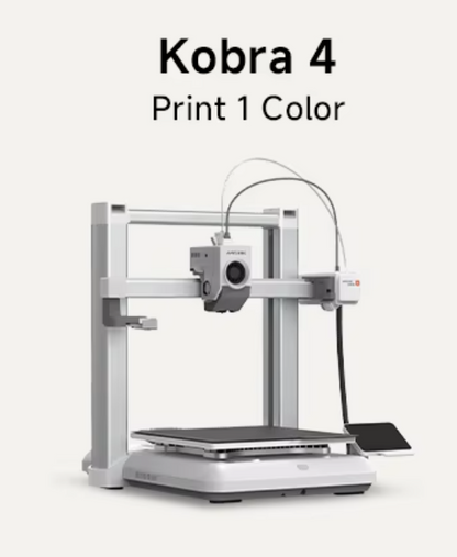 Impressora 3D ANYCUBIC Kobra 4 / Kobra 4 Combo 600mm/s - Câmera AI e Sistema Multicolorido ACE 2 Pro