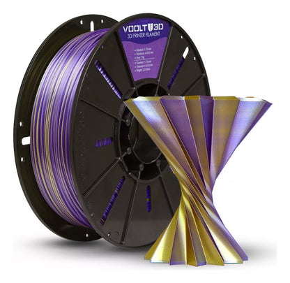 Filamento Voolt3D - PLA Silk Duo-Color 1kg - 1.75mm