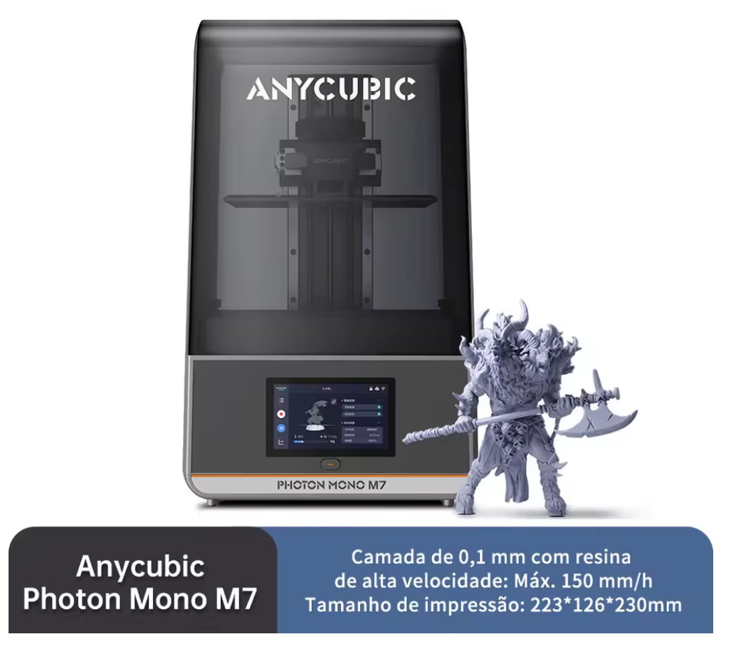Impressora 3D de Resina ANYCUBIC Photon Mono M7 - 14K