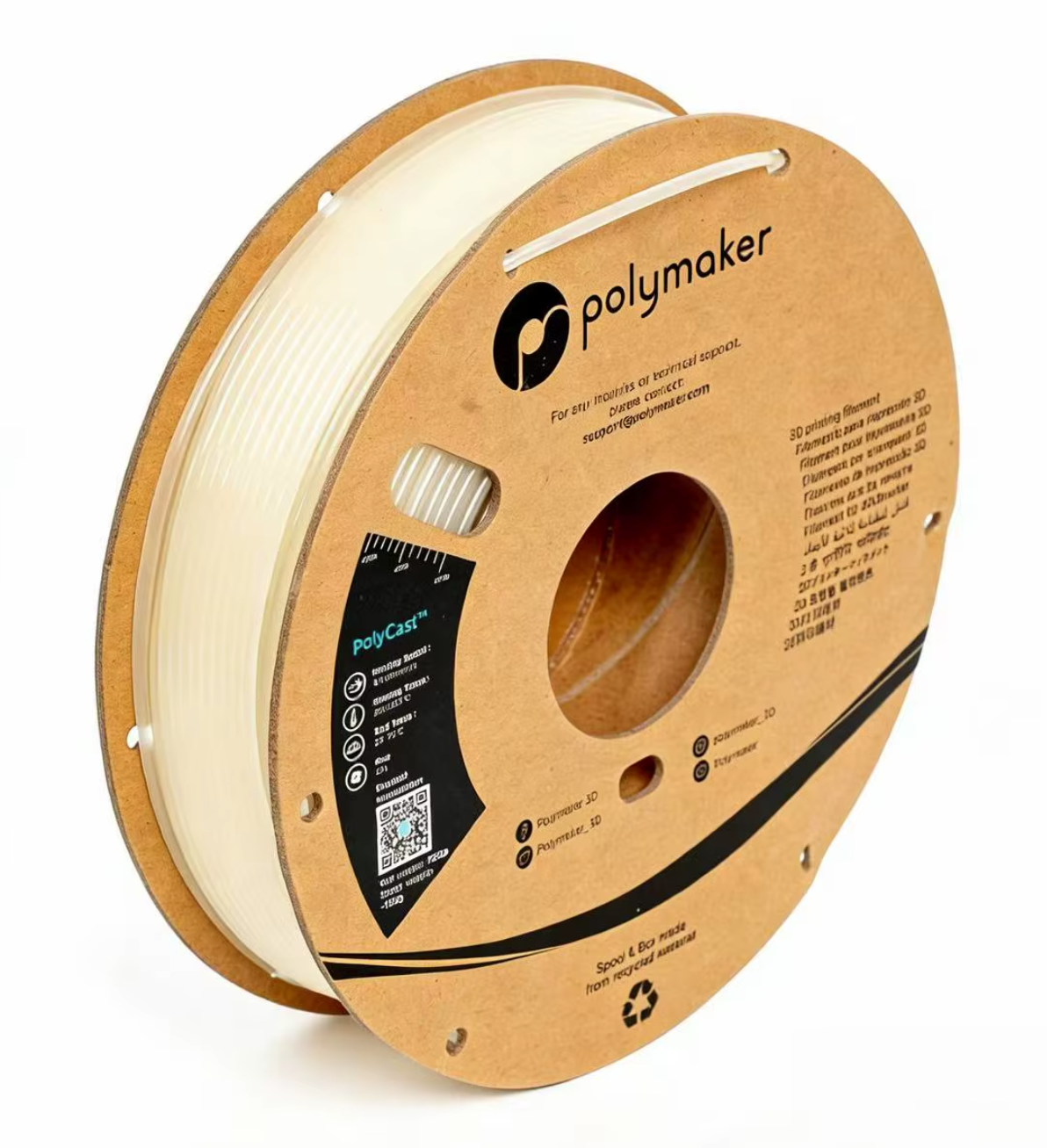 Filamento Polymaker PolyCast 1.75mm 0.75kg - Para Fundição de Precisão (Lost Wax)