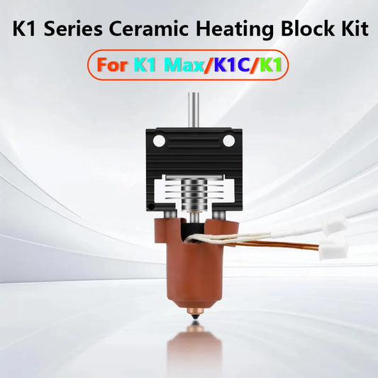 Hotend (2025) para Creality K1, K1C e K1 Max — Kit de Bico com Bloco de Aquecimento Cerâmico