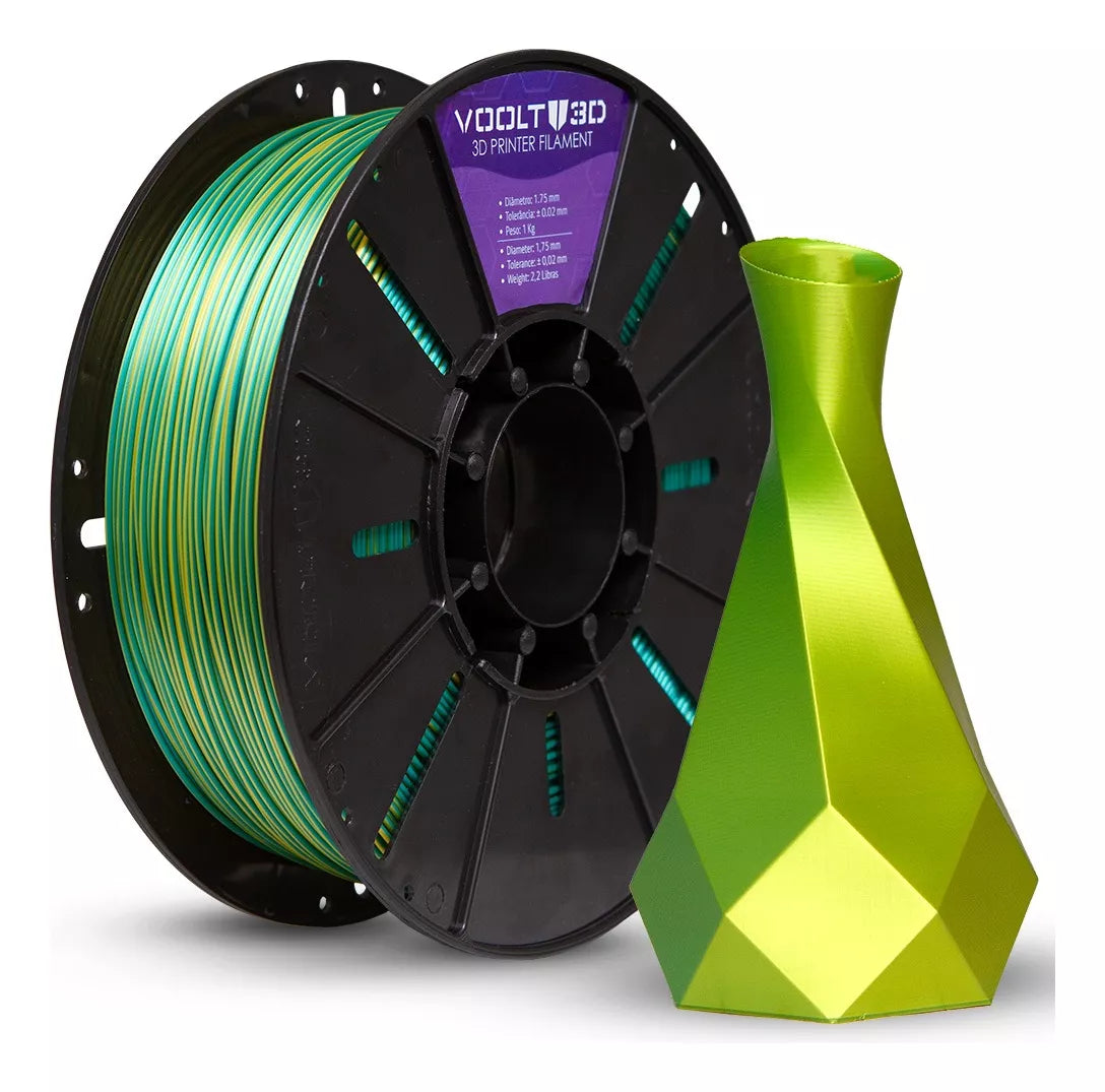 Filamento Voolt3D - PLA Silk Duo-Color 1kg - 1.75mm