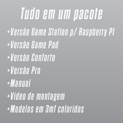 Projeto Game Pad e Game Station - Arcade Stick para Raspberry PI